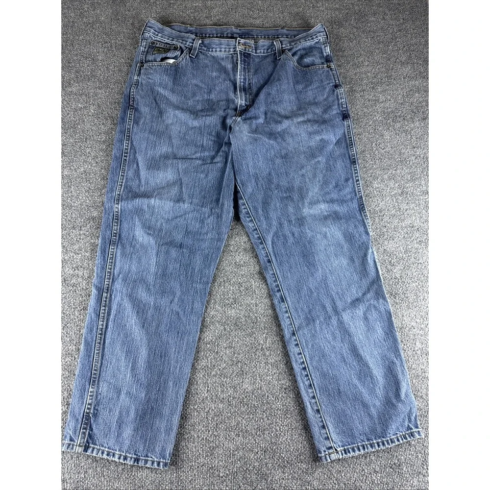Cinch ED Locker Stock Jeans Men 40x32 Blue Denim Bootcut Workwear Distressed